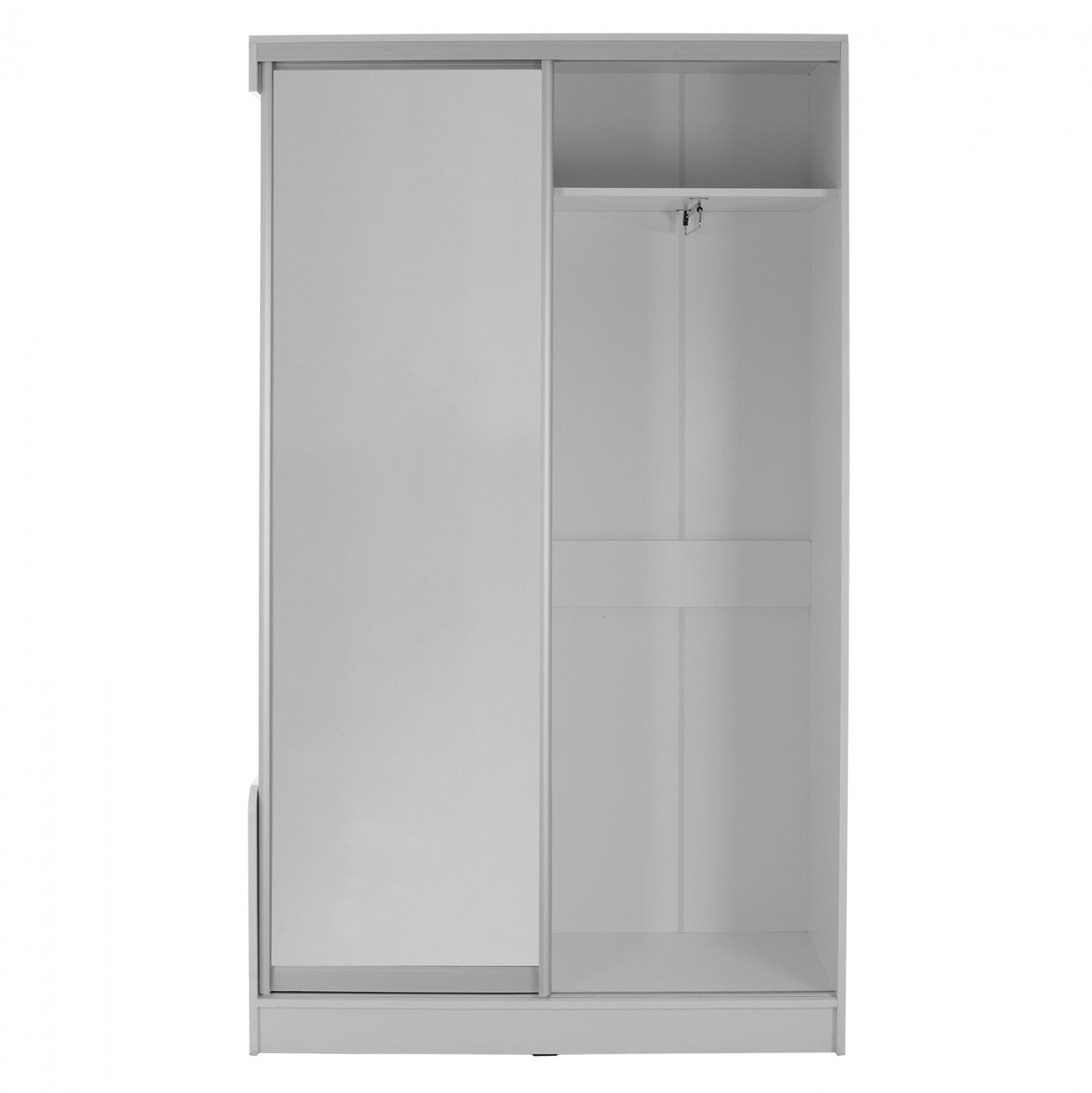 Антре с плъзгащ гардероб и огледало Dulce бял 118x45x210 см.