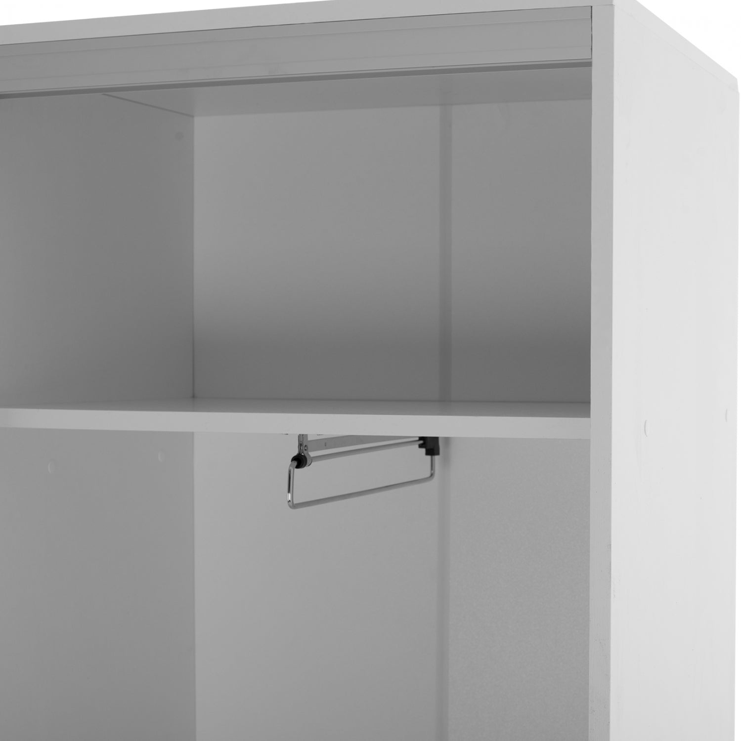 Антре с плъзгащ гардероб и огледало Dulce бял 118x45x210 см.