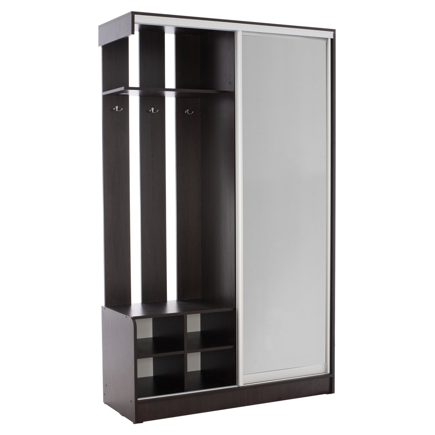 Антре с плъзгащ гардероб и огледало Dulce венге 118x45x210 см.