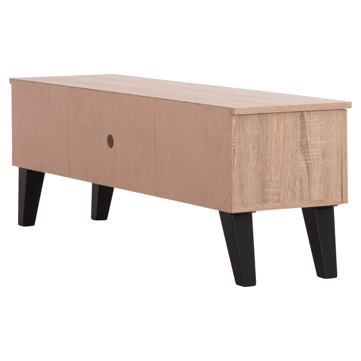 ТВ шкаф IREN меламин в дъб Сонама-черен 120x32,5-34x41Hсм.