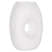 ДЕКОРАТИВНА ВАЗА ЗА МАСА NAMENTIS.02L ТЕРАКОТА В БЯЛ ЦВЯТ - 26.5x16x36.5см.
