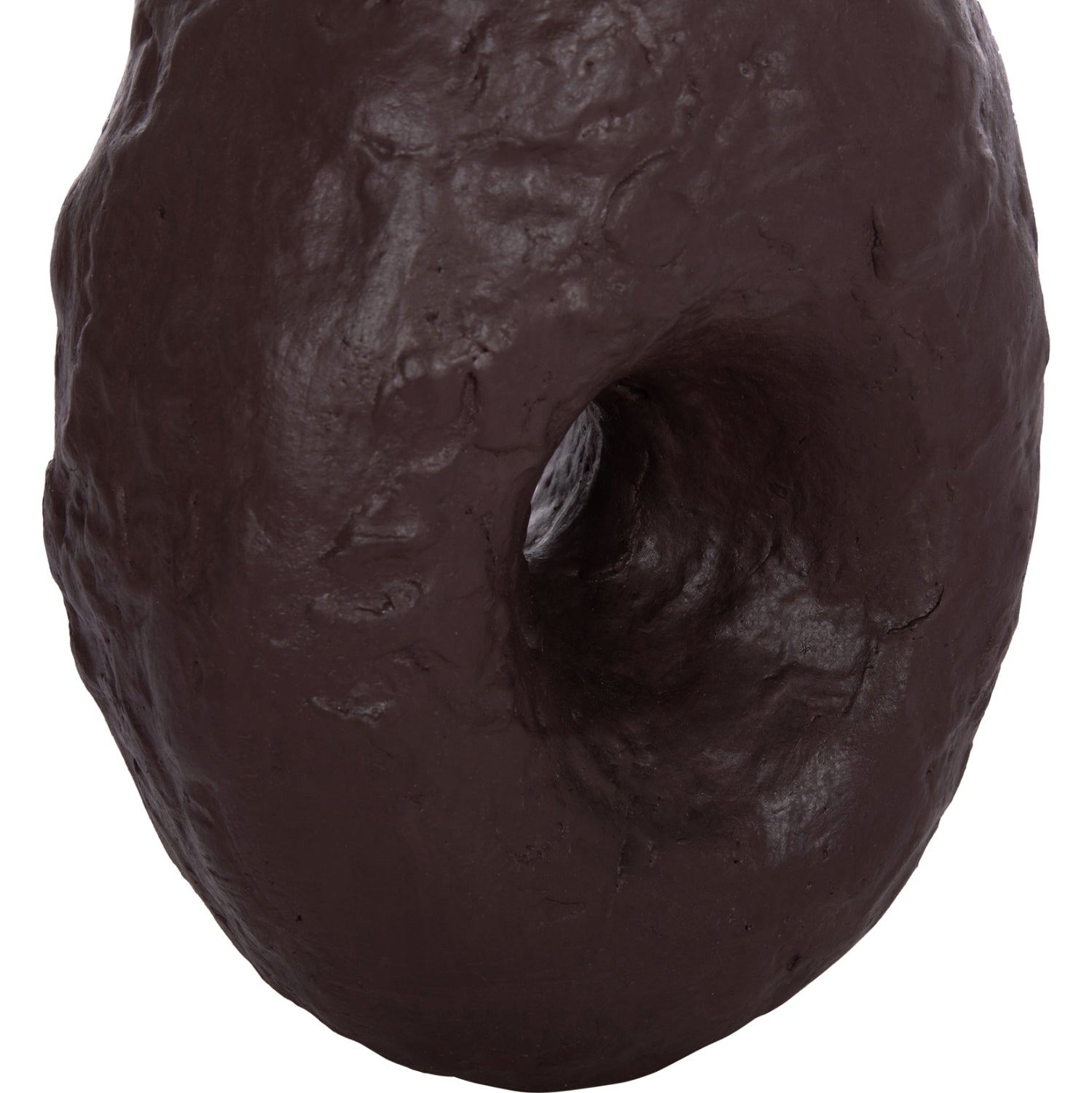 Декоративна маса ваза NAMENTIS.07S теракота в шоколадов цвят--22x13x28Hcm.