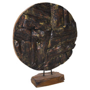 ДЕКОР ЗА МАСА МАСИВЕН ТИК ЕСТЕСТВЕН 50X15X64H