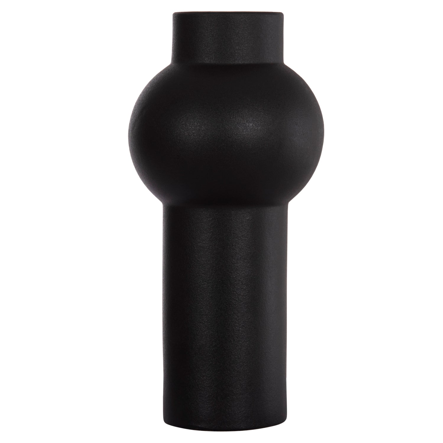 Керамична декорация за маса SCEPTER матово черна Φ15x30Hсм.