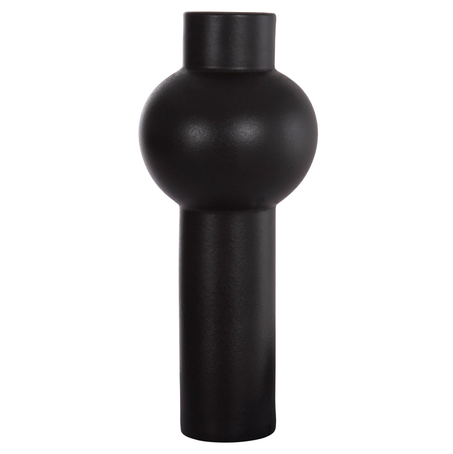 Керамична декорация за маса SCEPTER матово черно Φ17.5x40Hcm.