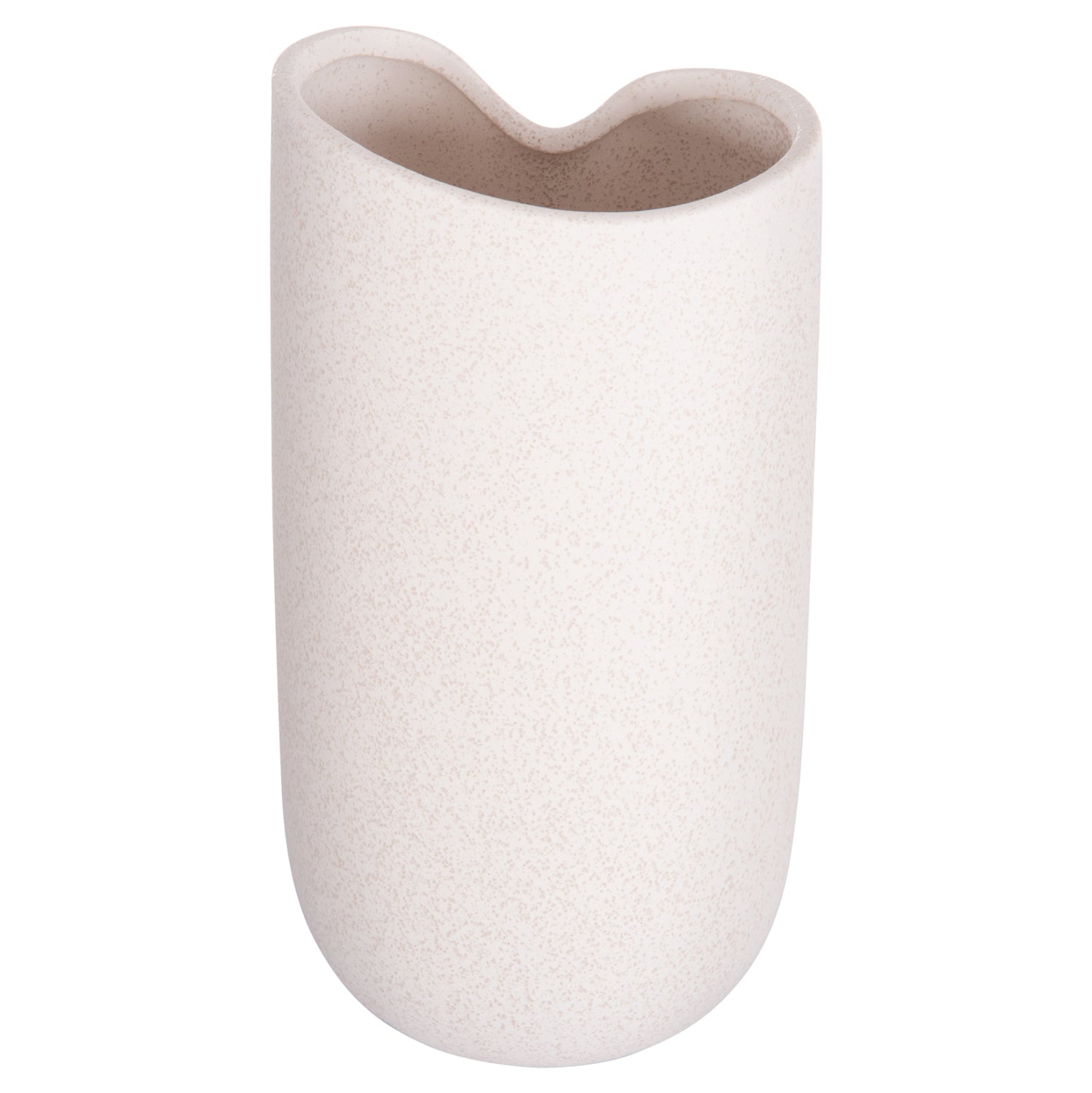 Керамична декорация за маса GLAZE слонова кост с кристализация 15,2x15x30Hсм.