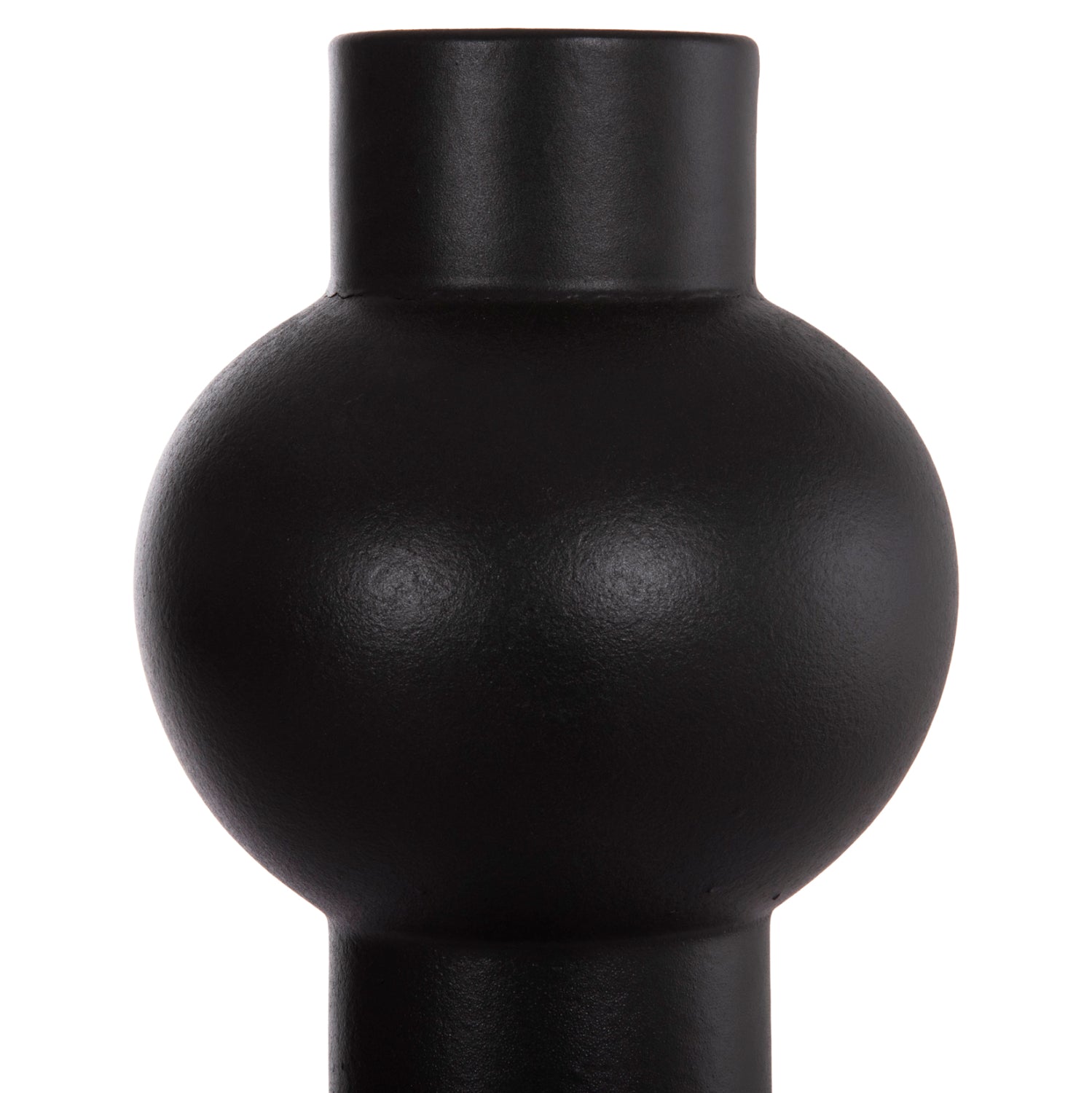 Керамична декорация за маса SCEPTER матово черно Φ17.5x40Hcm.