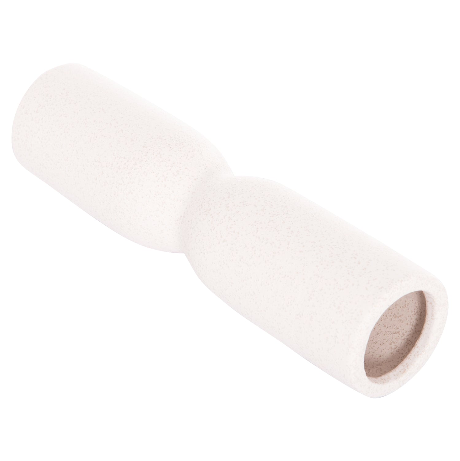 Керамична декорация за маса SCEPTER слонова кост с кристализация Φ7.5x30.5Hcm.