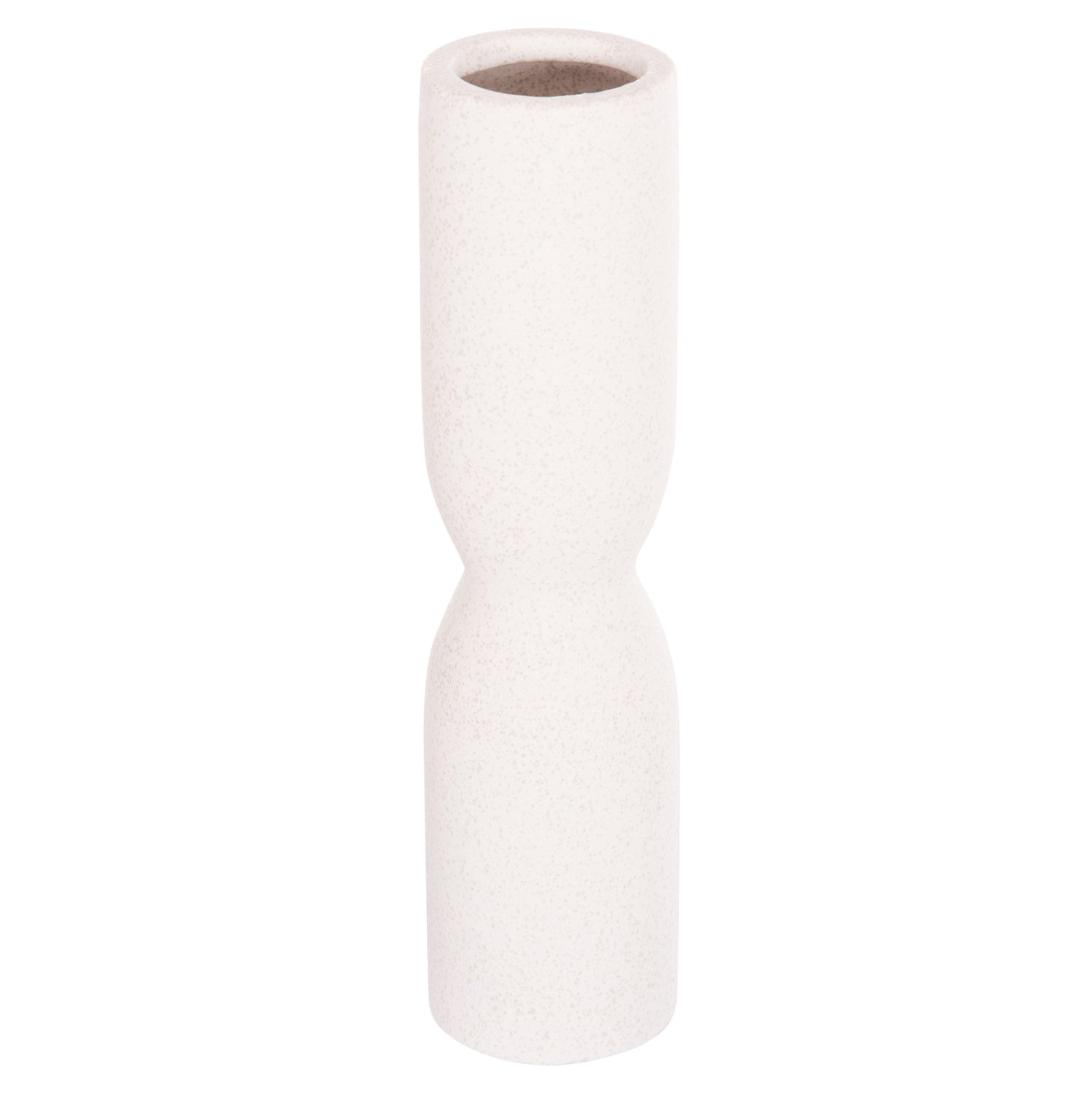 Керамична декорация за маса SCEPTER слонова кост с кристализация Φ7.5x30.5Hcm.