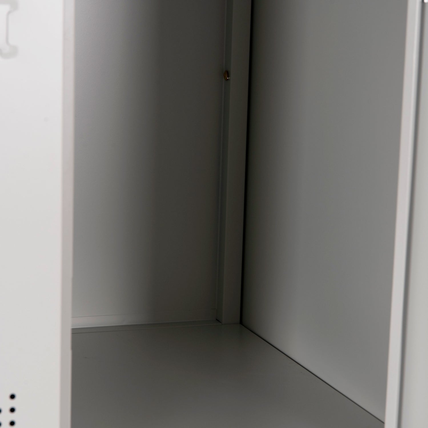 Метален шкаф с 12 отделения и ключалки BEXLEY светлосив 90x45x185Hсм.