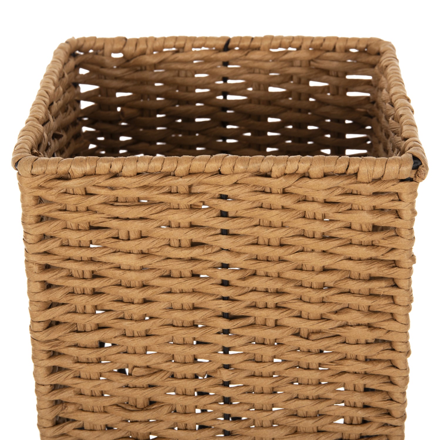 Подова лампа метал-хартия въже в пясъчно бежово-черно 21x21x119,5Hcm.
