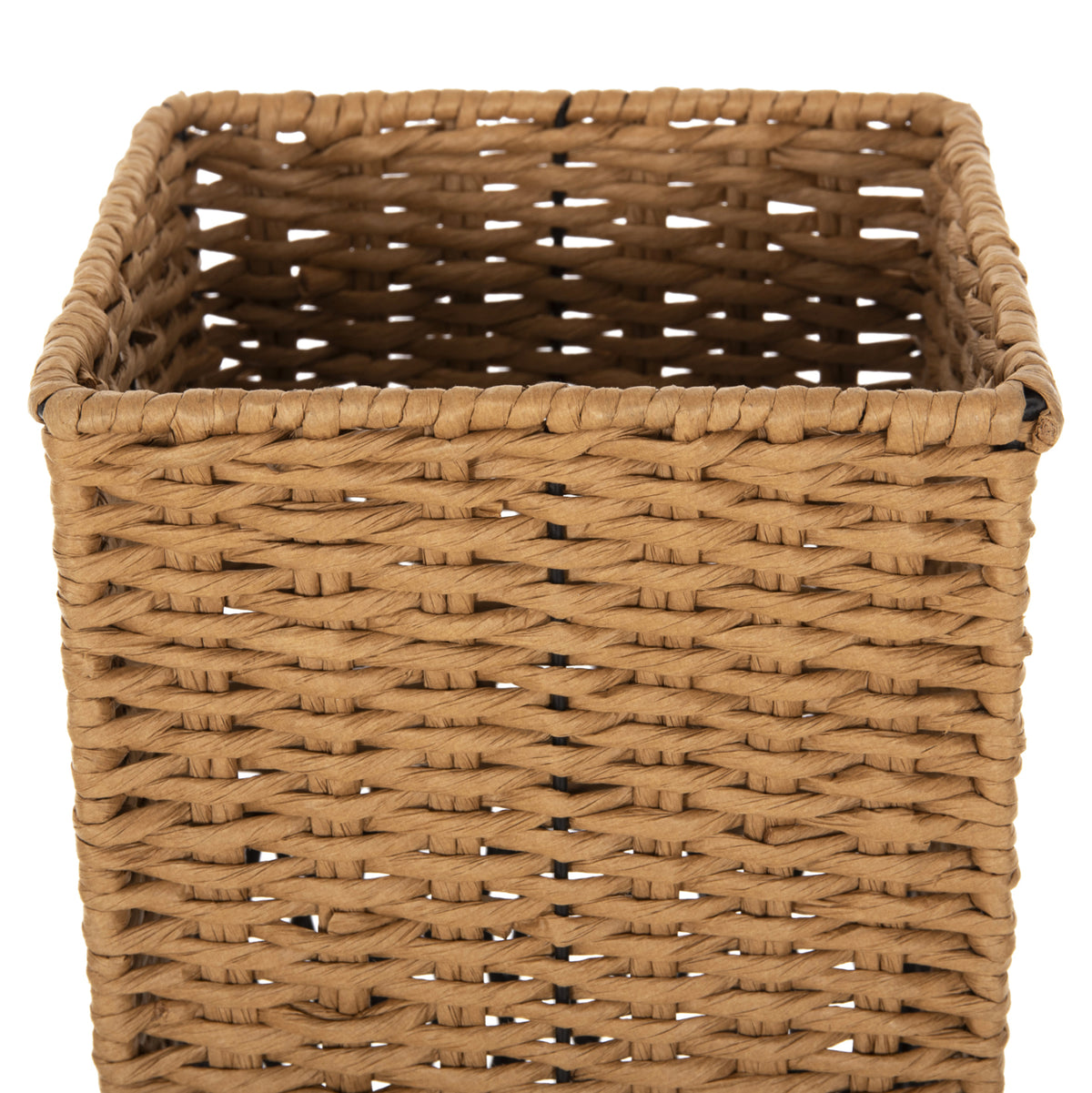 Подова лампа метал-хартия въже в пясъчно бежово-черно 21x21x119,5Hcm.