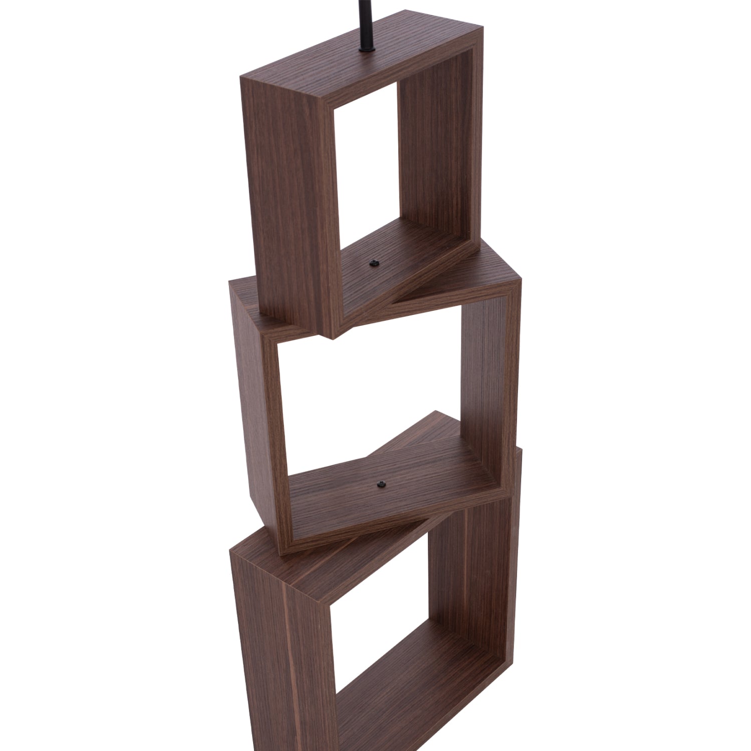 Подова лампа MDF орех кафява D38x140 см