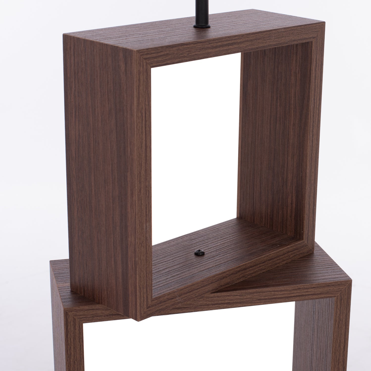 Подова лампа MDF орех кафява D38x140 см
