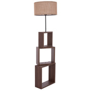 Подова лампа MDF орех кафява D38x140 см