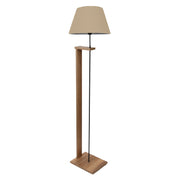 Подова лампа MDF орех с бежов цвят Ф38x150 см