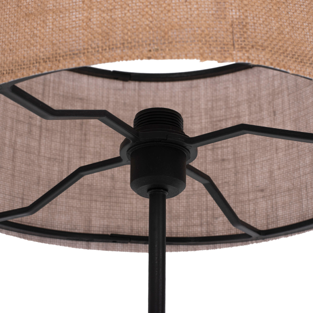 Подова лампа MDF SONOMA - бежов абажур Φ38x140Hсм.