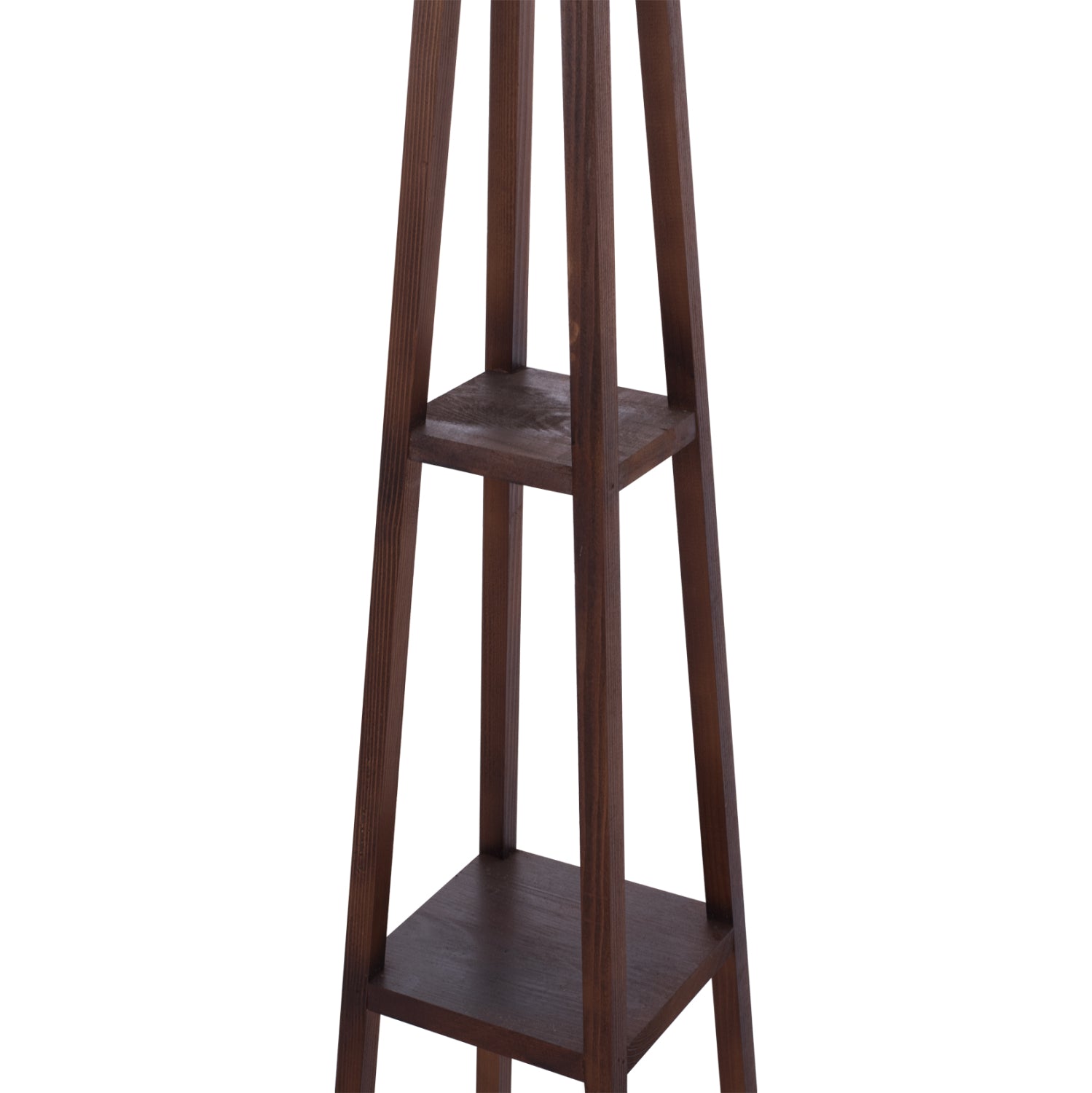 ПОЛИЛЕЙ С ДЪРВЕНИ КРАКА ОРЕХ БЕЖОВ КАПАК 26x26x156Hсм.