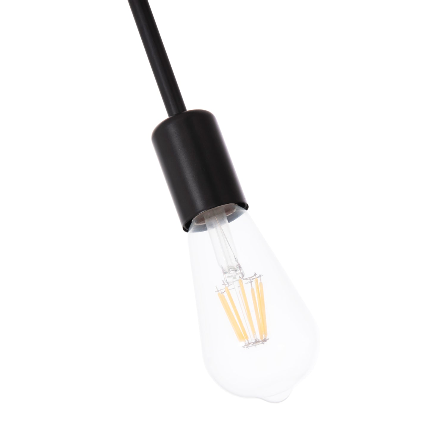 Полилей с 4 осветителни тела LIGHTY черен метал 57x5x52Hсм.