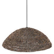 Пендел от рециклиран абака в черен цвят Φ49x15Hcm.