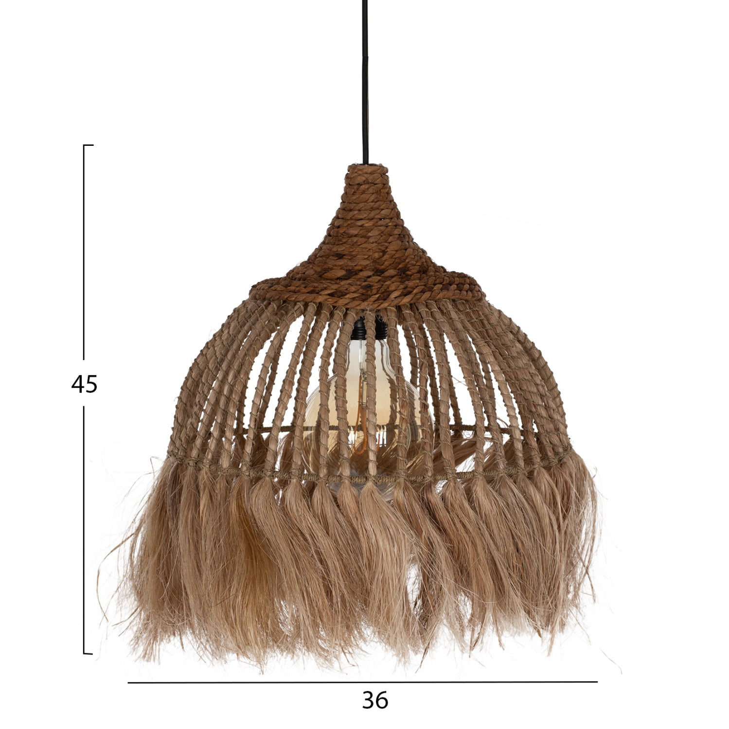 ПОЛИЛЕЙ ОТ МАНИЛСКО КАНАПЕ С ПИЦЕЛИ ЕСТЕСТВЕН ЦВЯТ 36x36x45Hcm.