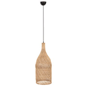 Плафон за таван ратан в естествен цвят Φ23x148Hcm.