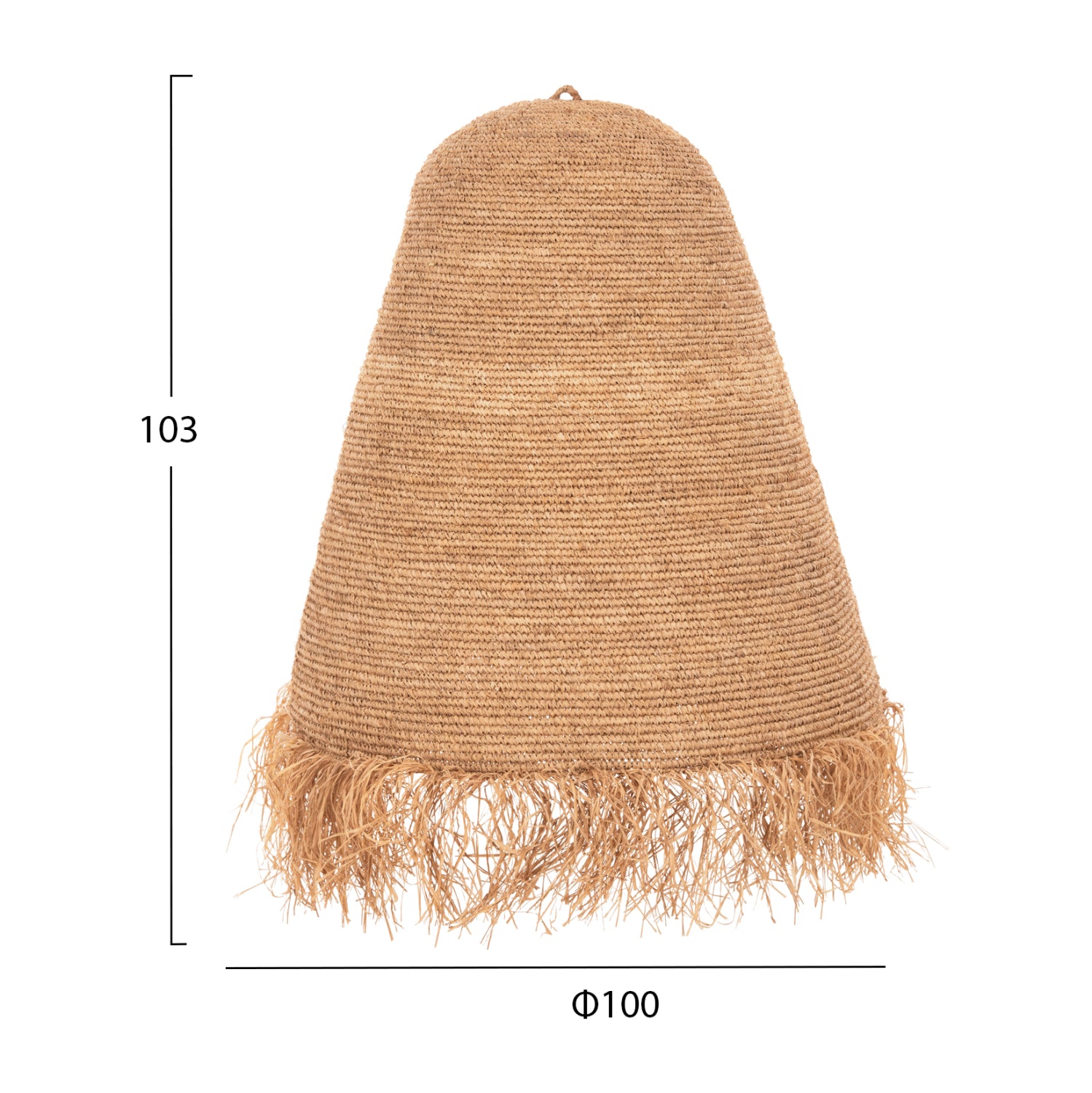 ПЕНДЕЛ РАТАН В ЕСТЕСТВЕН ЦВЯТ Φ100x100-103Hсм.