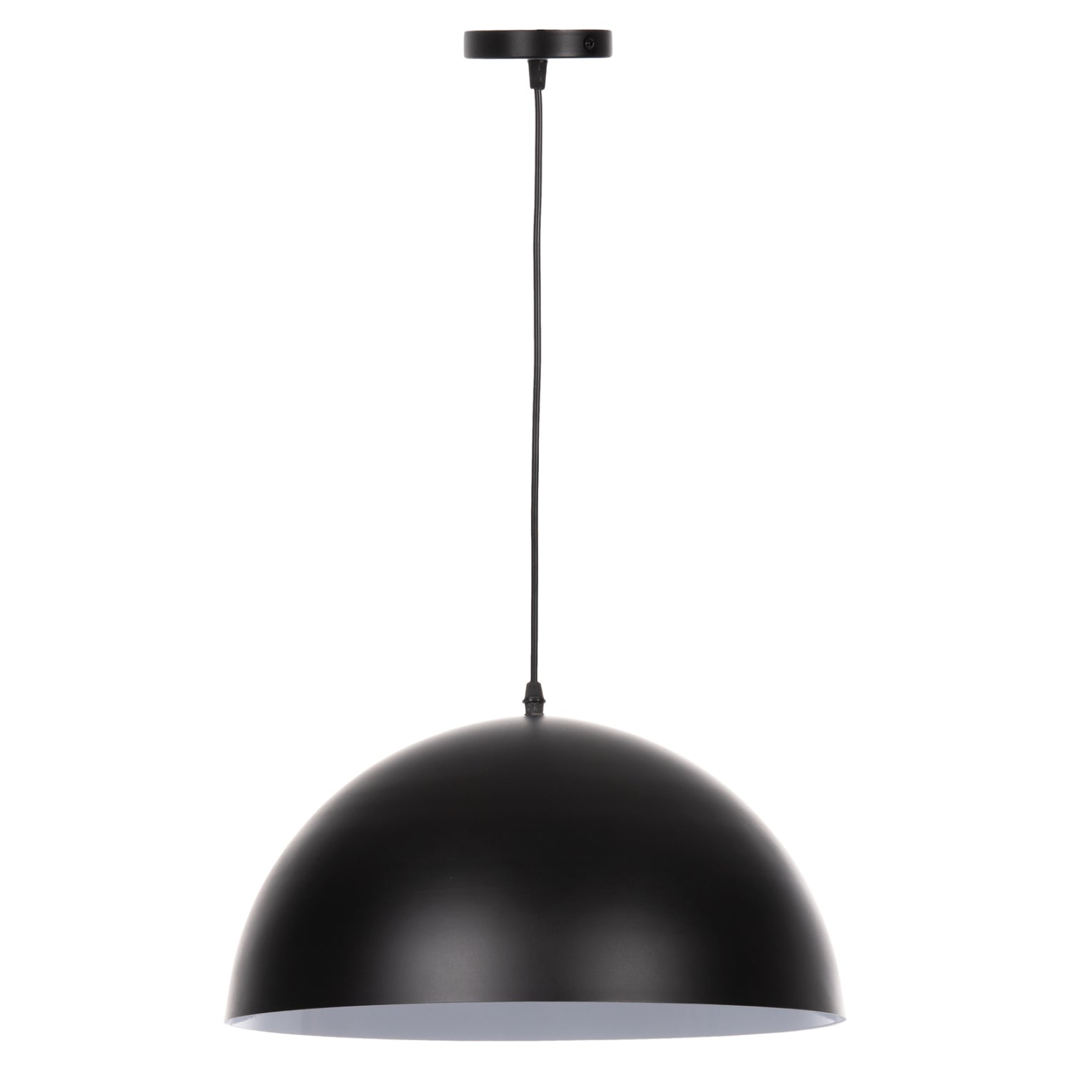 Пендел за таван черен метален кръгъл капак Φ40x125Hcm.