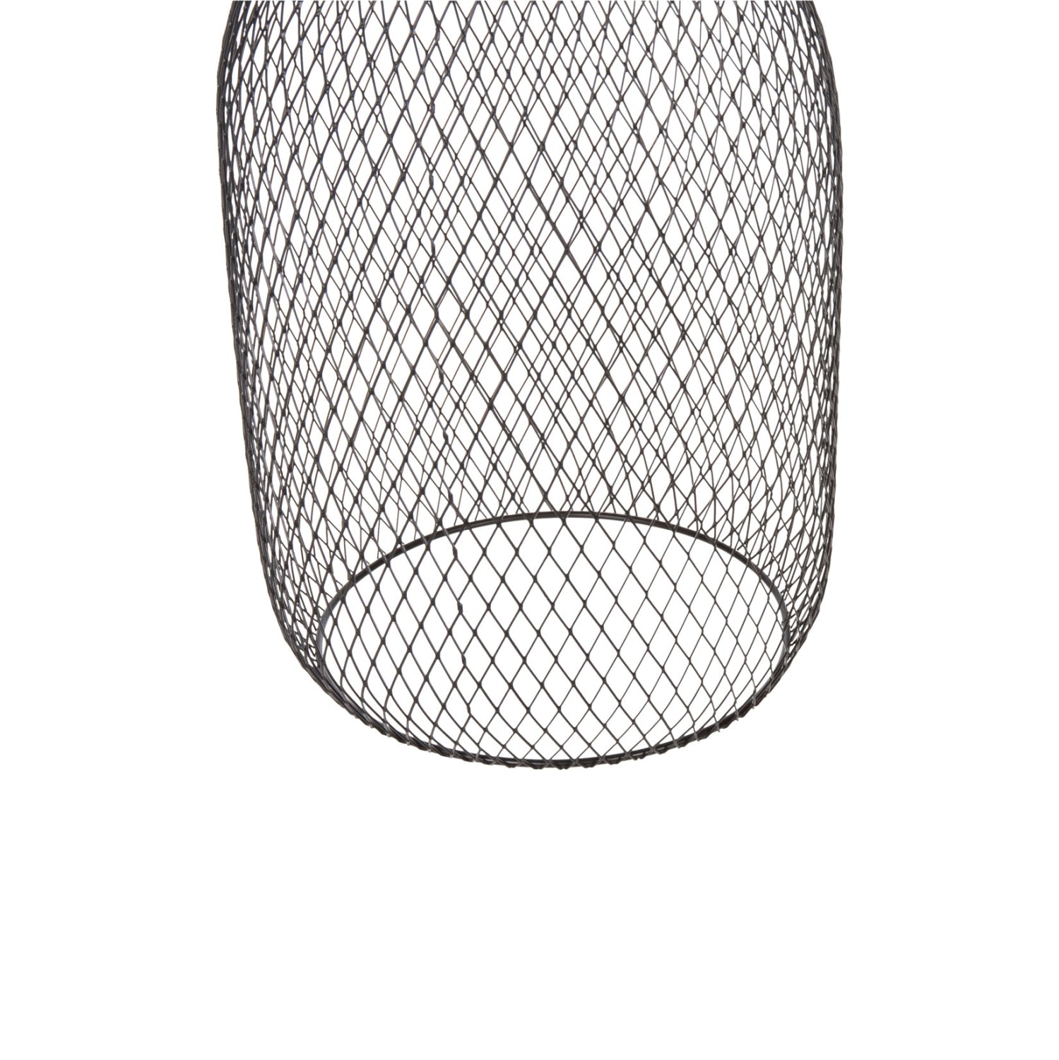 Пенделна лампа за таван черна метална мрежа Φ20x145Hсм.