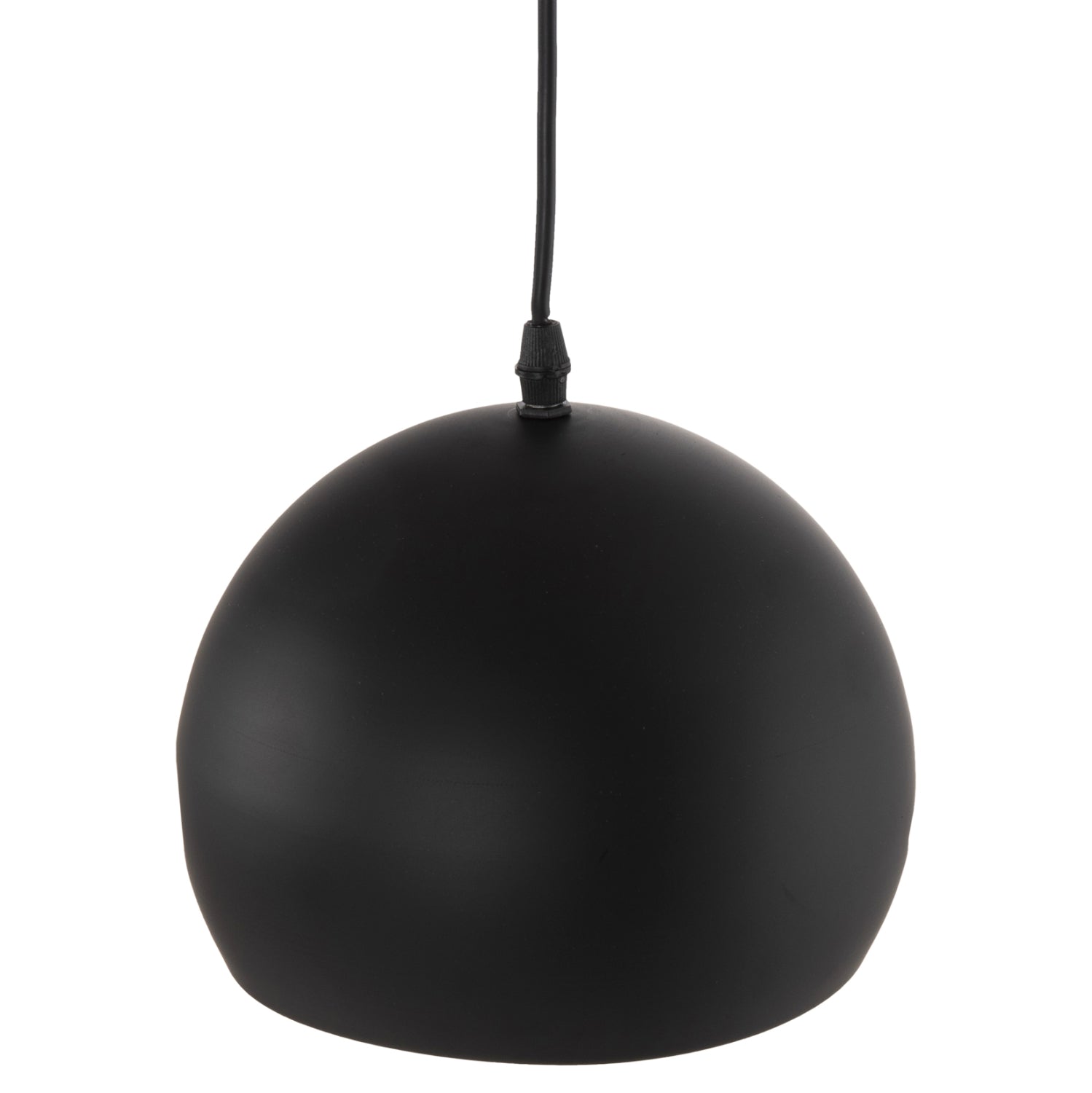 Пендел черен алуминиев сферичен абажур Φ20x113Hcm.