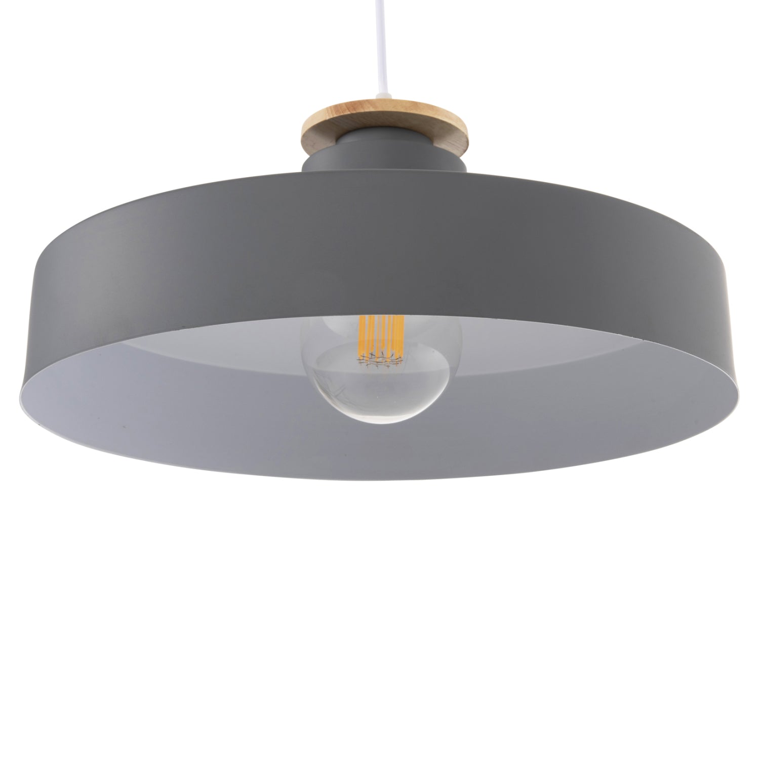 Пендел сив метален капак Φ40x116Hсм.