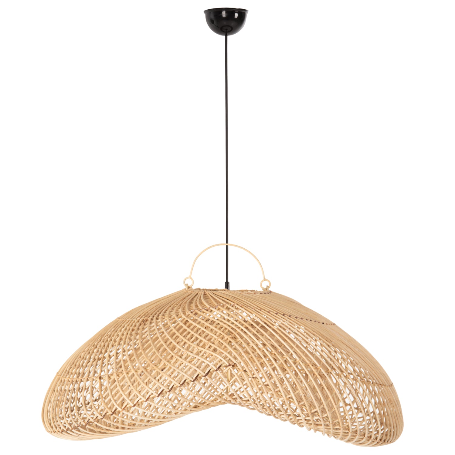 Плафон за таван PERK ратан в естествен цвят 100x80x142Hcm.