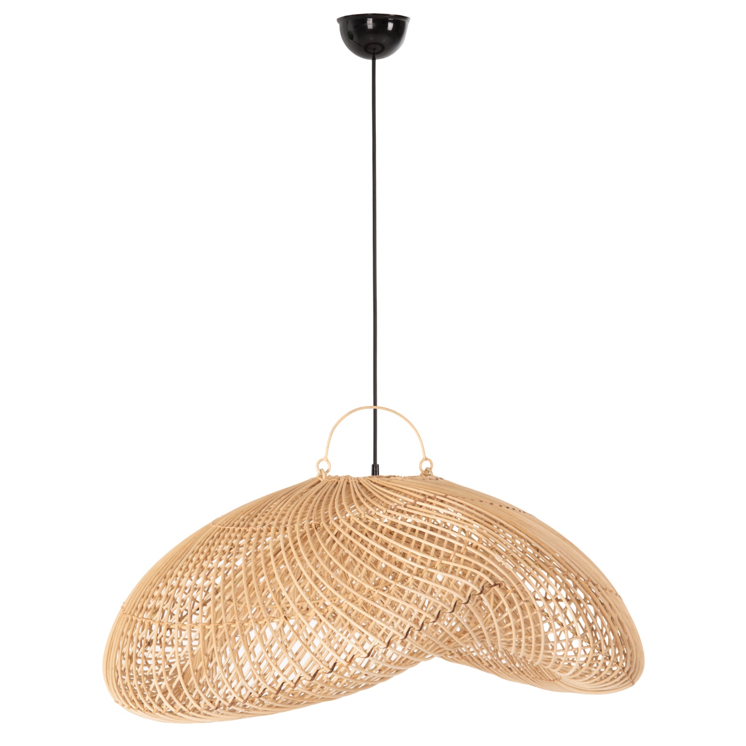 Плафон за таван PERK ратан в естествен цвят 100x80x142Hcm.