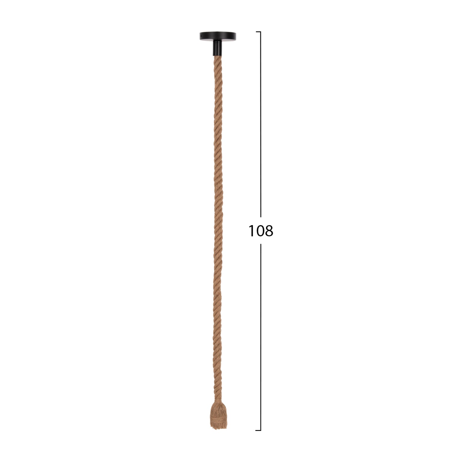 Пенделна лампа за таван с крушка – въже 1м дълго и 2см дебело – фасунга E27
