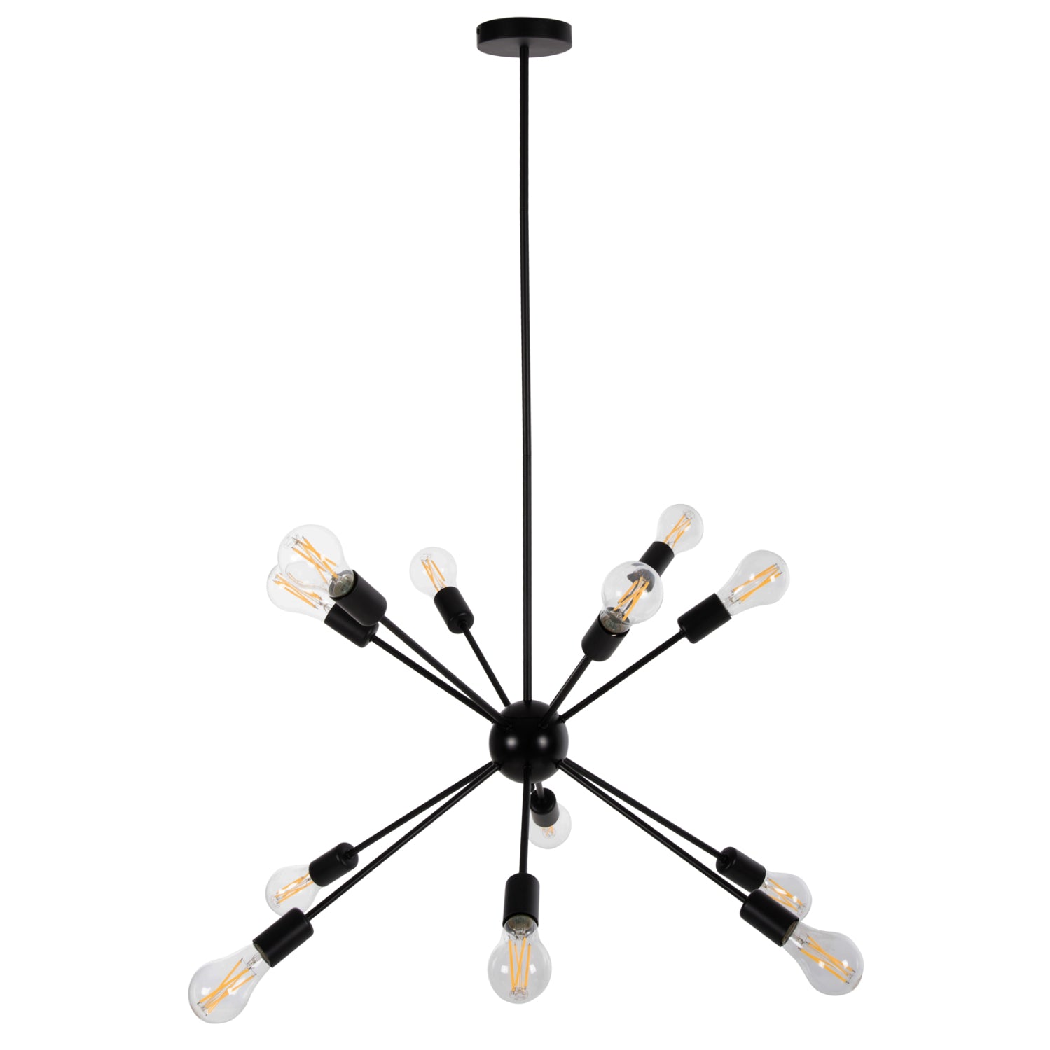 ПОЛИЛЕЙ ЗА ТАВАН MULTILIGHT ЧЕРЕН МЕТАЛ Φ85x115H см.
