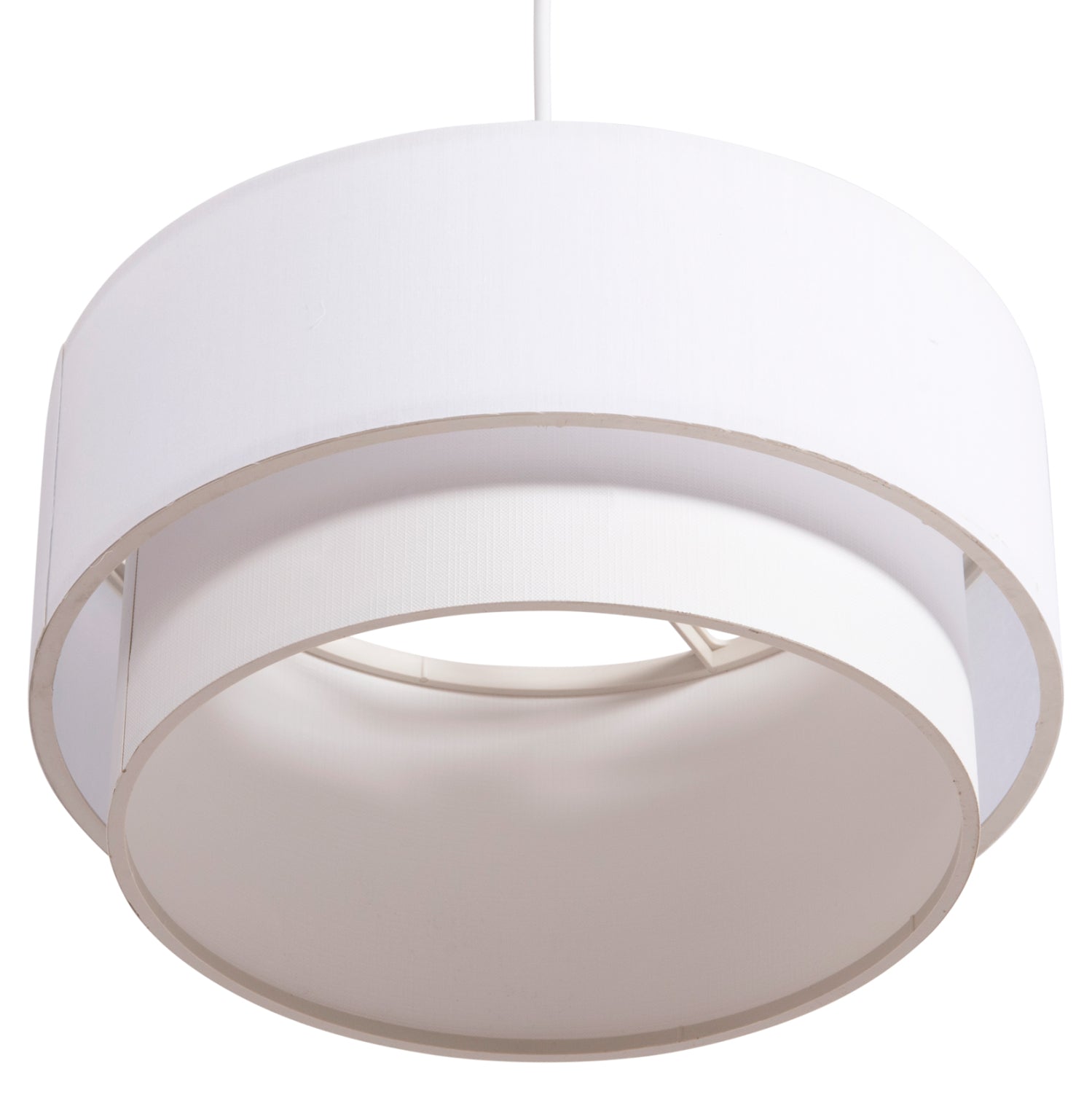 ПОЛИЛЕЙ ЦИЛИНДРИЧНА ЛАМПА KRIKS PVC БЯЛ Φ30x70Hсм.
