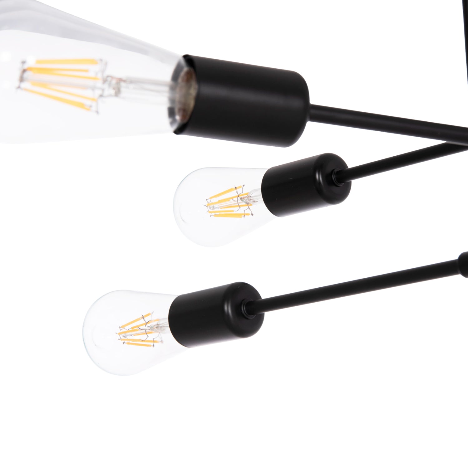 Полилей MULTILIGHT LIGHTY черен метал 51x51x23Hсм.
