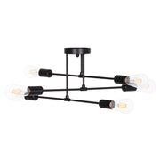 Полилей MULTILIGHT LIGHTY черен метал 51x51x23Hсм.