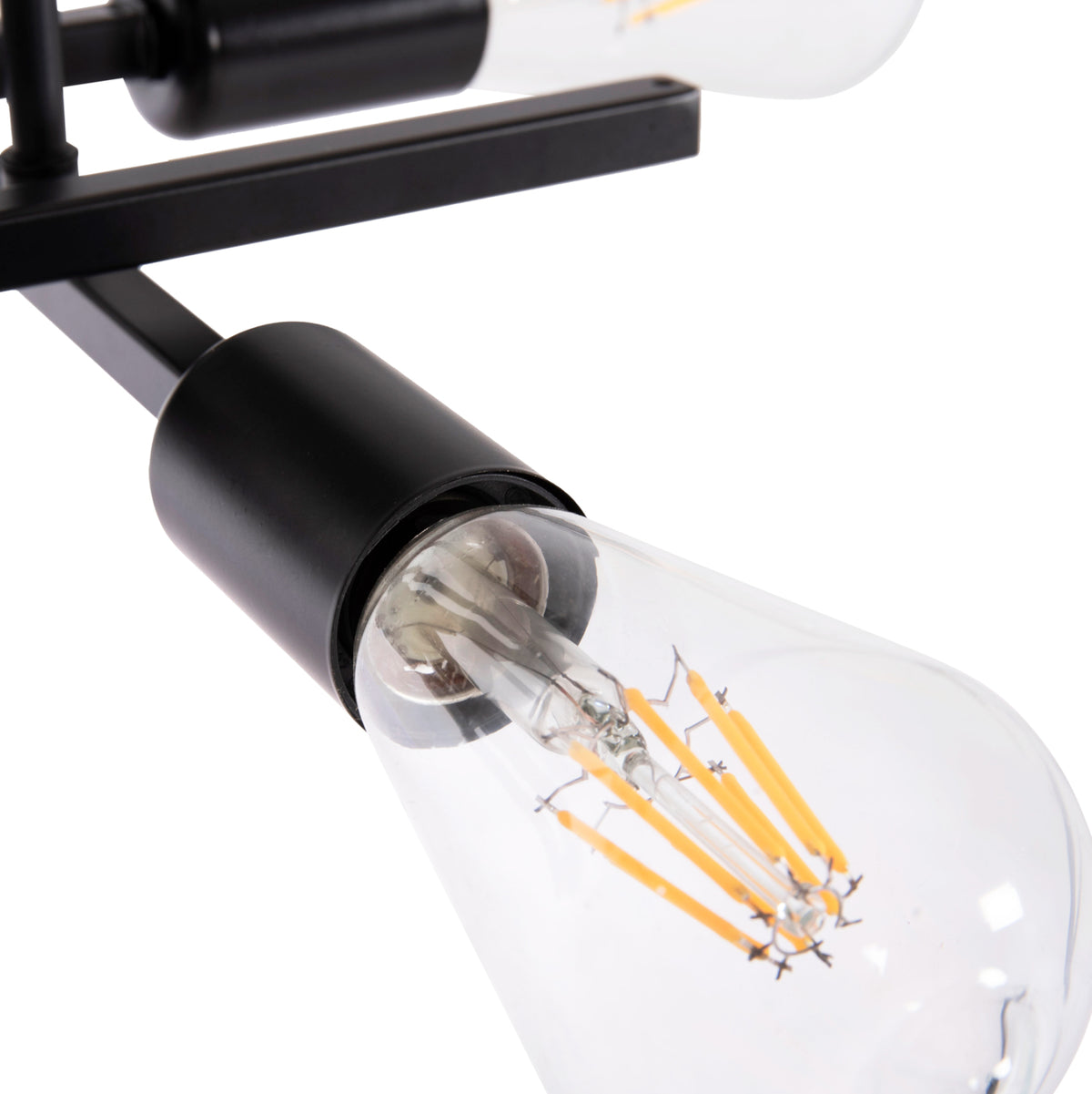 Полилей MULTILIGHT LIGHTY черен метал 28x28x15Hсм.