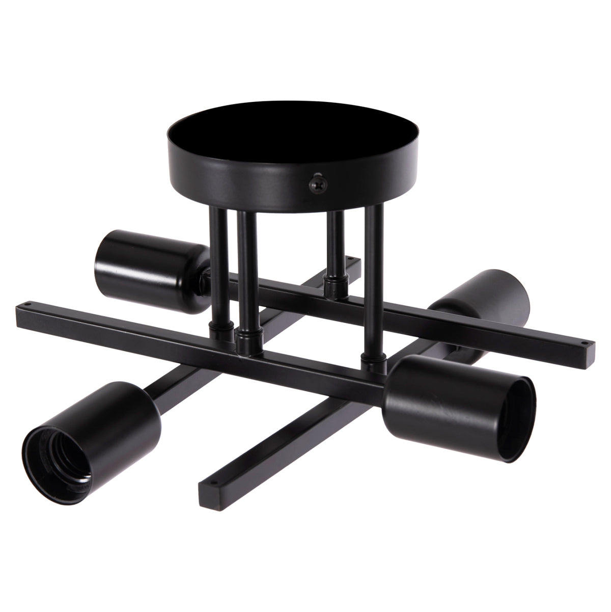 Полилей MULTILIGHT LIGHTY черен метал 28x28x15Hсм.