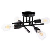 Полилей MULTILIGHT LIGHTY черен метал 28x28x15Hсм.