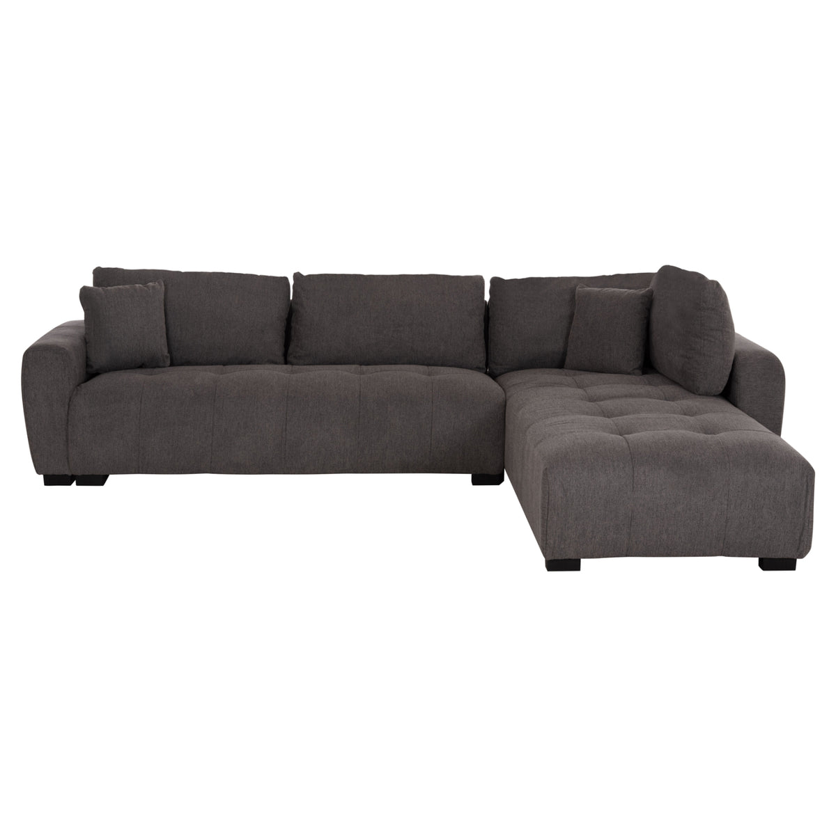 Ъглов диван REVERSIBLE MEDEL сив плат P.E. 290x208x80см