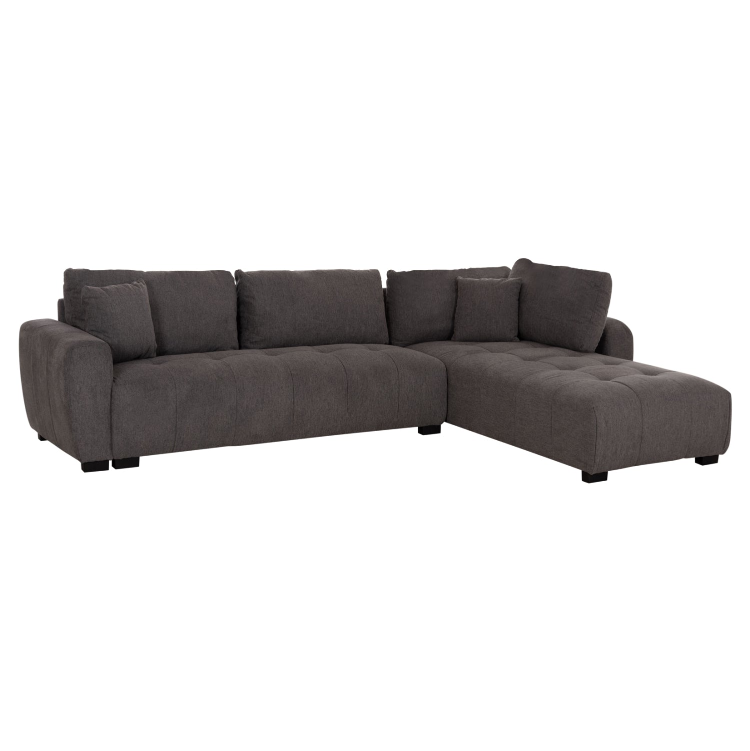 Ъглов диван REVERSIBLE MEDEL сив плат P.E. 290x208x80см
