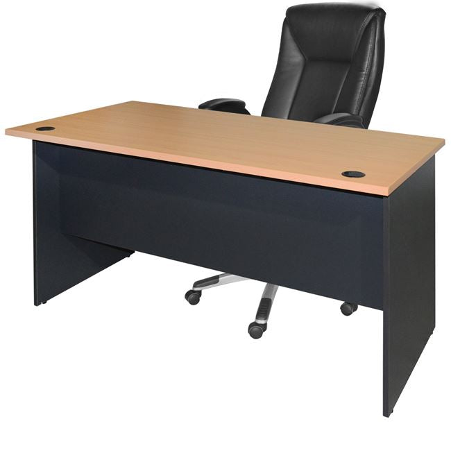 Професионално офис бюро 150x75x75 сив дъб