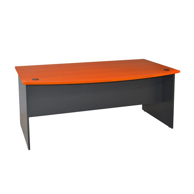 Професионално офис бюро 180x93.5x74.6 изпълнителен сив-череша