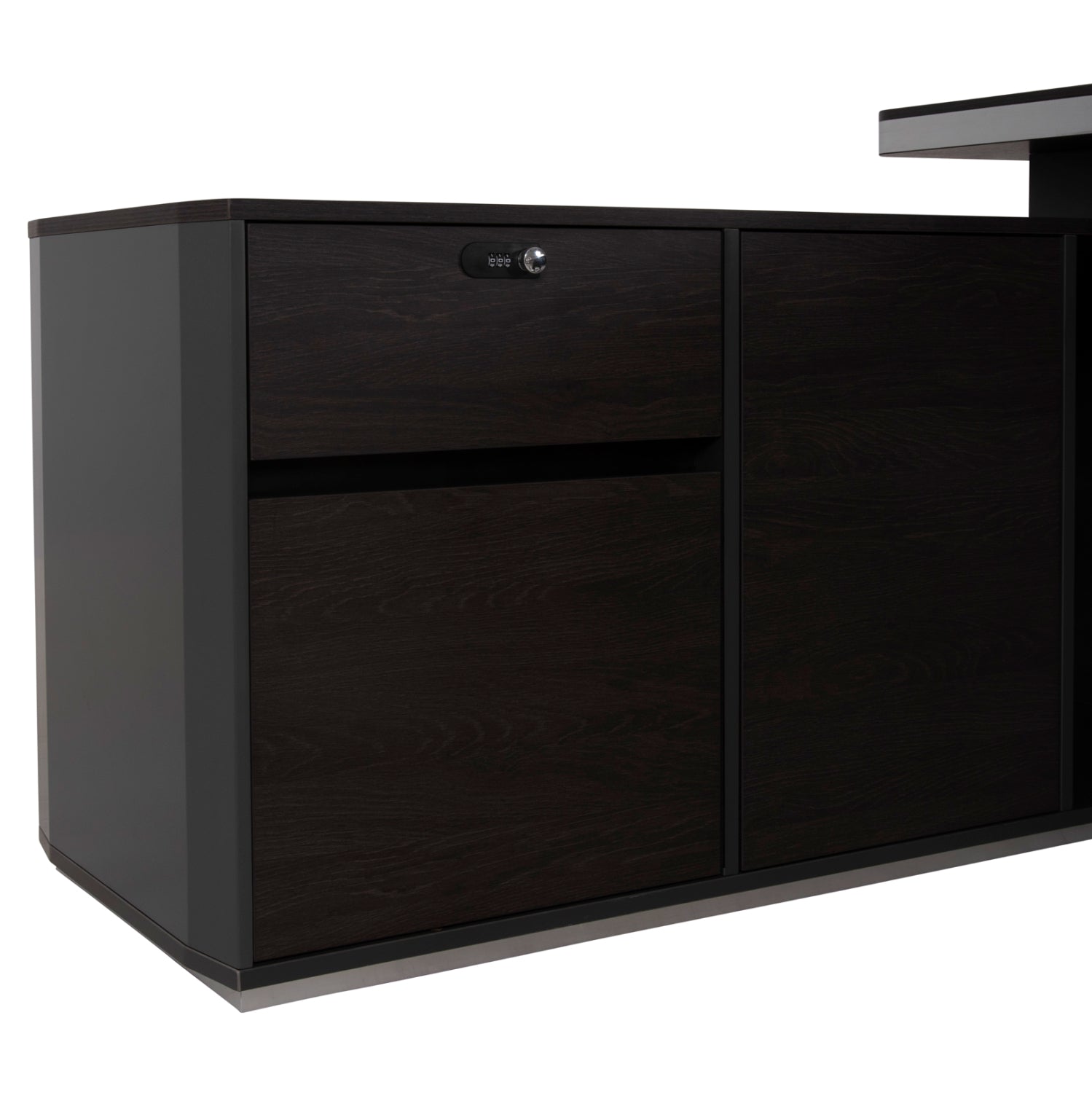 Професионален офис ляв ъгъл Rosewood HM2083L 220x180x76H см