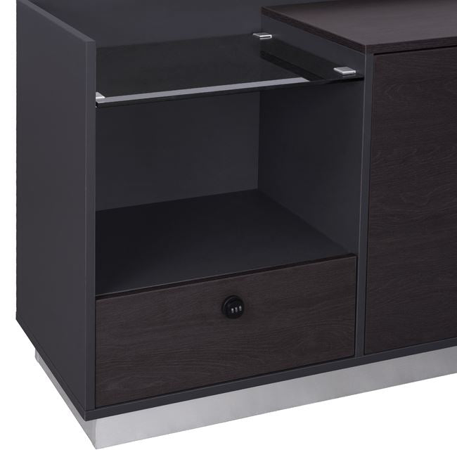 Професионален офис ляв ъгъл Rosewood 180x170x76 см