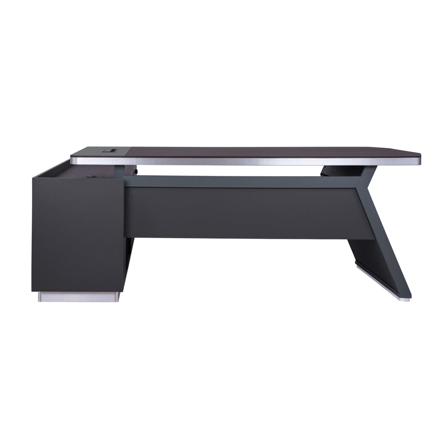 Професионален офис десен ъгъл Rosewood 220x180x76 см
