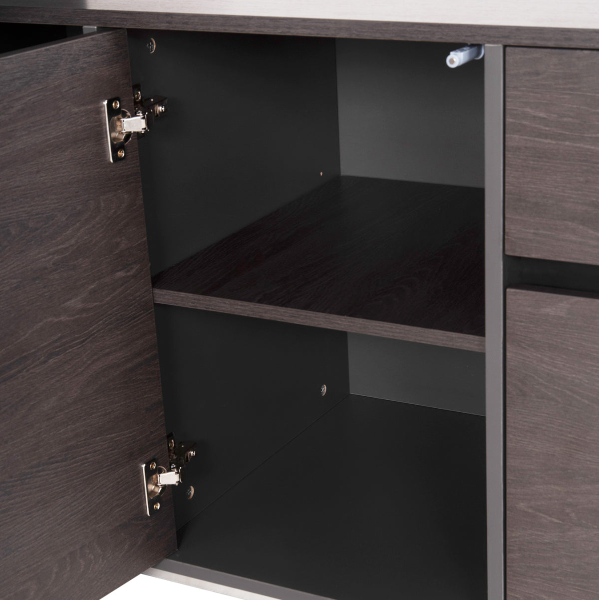 Професионален офис десен ъгъл Rosewood 220x180x76H см
