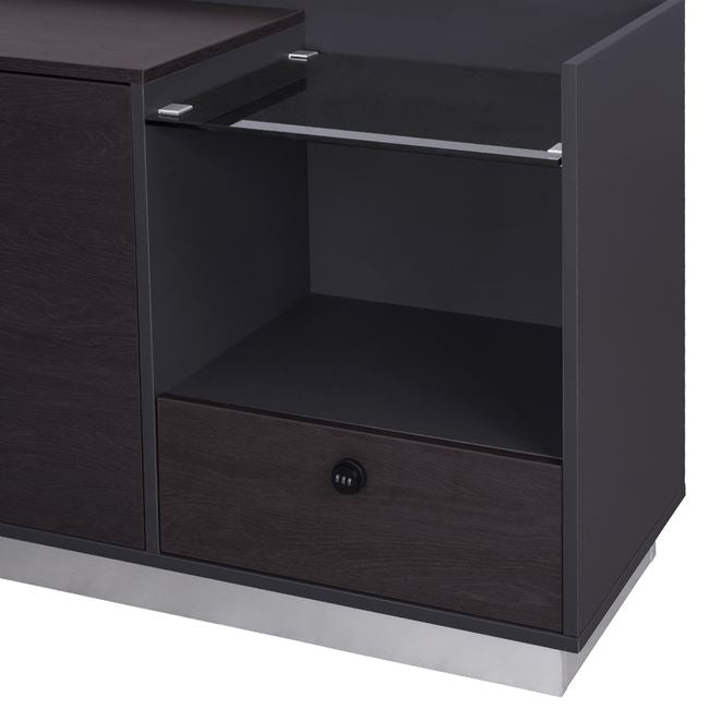 Професионален офис десен ъгъл Rosewood 180x170x76 см
